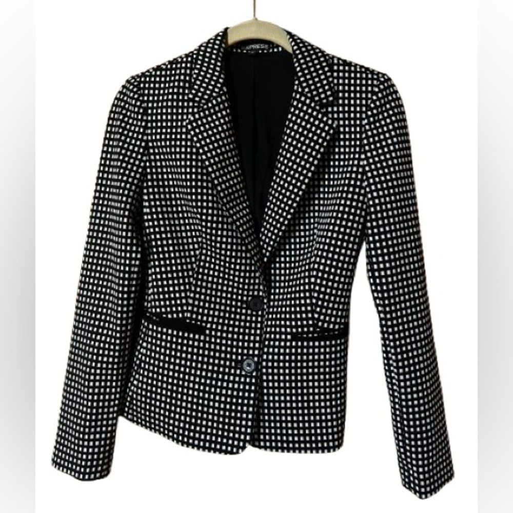 Editor Studio Stretch Fitted Two Button Blazer Bl… - image 1